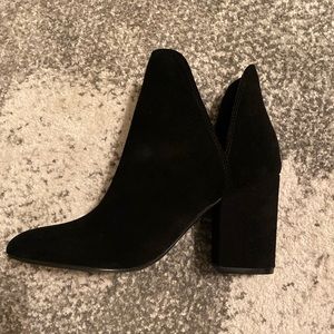 Steve Madden Black Suede Booties